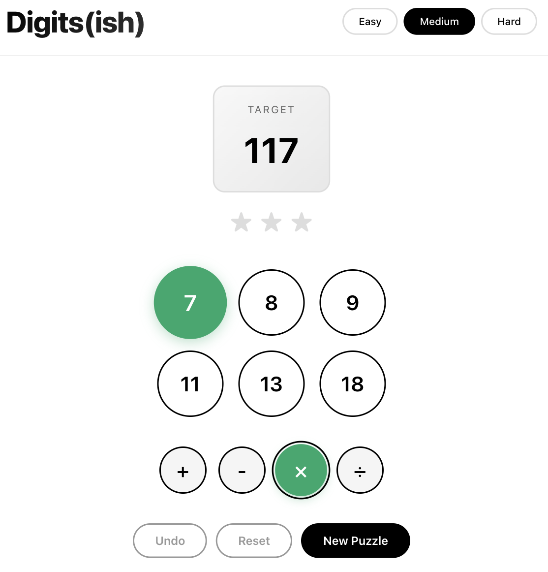 Digits screenshot